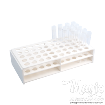 Test tube rack, holds 50 test tubes of with ⌀18mm