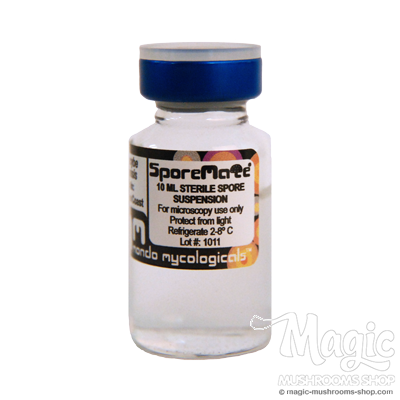 McKennaii magic mushroom espora vial
